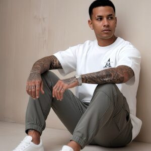 White underground oversize T-shirt Helios Tee