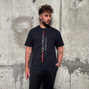 Amatheus Oversize T-shirt Red Line