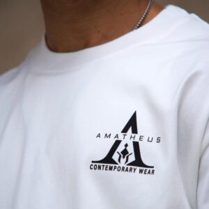 White underground oversize T-shirt Helios Tee