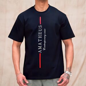 Amatheus Oversize T-shirt Red Line