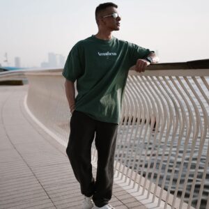 Amatheus Veridian Dusk Oversized Tee