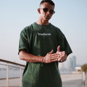 Amatheus Veridian Dusk Oversized Tee